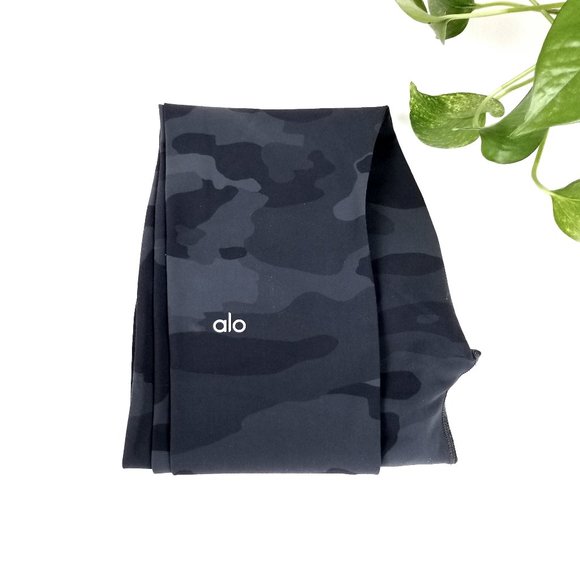 ALO Yoga High Waisted Vapor Leggings Grey Camo Med - Picture 12 of 13